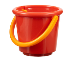 Scala Utensil Bucket Round with Orange Scala Handle for Basket / Bucket (33178 / bb972)