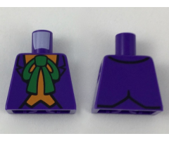 Torso Batman Suit with Orange Vest and Green Bow Tie Pattern (The Joker)