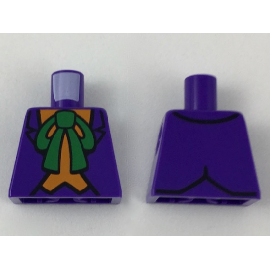 Torso Batman Suit with Orange Vest and Green Bow Tie Pattern (The Joker)