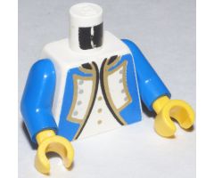 Torso Pirate Imperial Soldier Officer Pattern (Blue) / Blue Arms / Yellow Hands