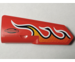 Technic, Panel Fairing #22 Very Small Smooth, Side A with Flames Pattern (Sticker) - Set 42005