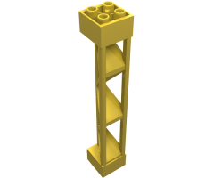Support 2 x 2 x 10 Girder Triangular Vertical - Type 1 - Solid Top, 3 Posts