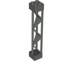Support 2 x 2 x 10 Girder Triangular Vertical - Type 1 - Solid Top, 3 Posts