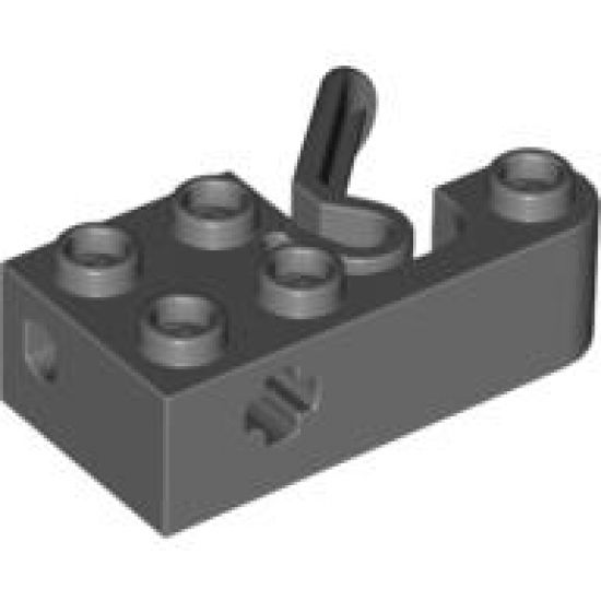 Projectile Launcher 2 x 4 with 5 Studs, Axle Hole and Pin Lever