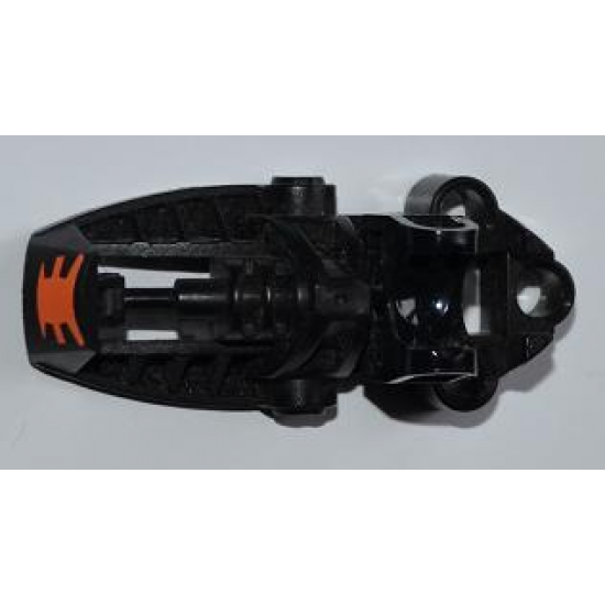 Bionicle Toa Metru Foot with Orange Decorative Pattern (Sticker) - Set 8101