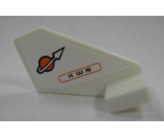Tail Shuttle, Small with Modified Classic Space Logo and 'K W S' Pattern on Both Sides (Stickers) - Set 7695