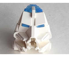 Bionicle Head Connector Block 3 x 4 x 1 2/3 with Trans-Medium Blue Bionicle Head Connector Block Eye/Brain (32553 / 32554)