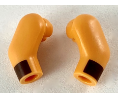 Arm, (Matching Left and Right) Pair with Dark Brown Cuff Pattern