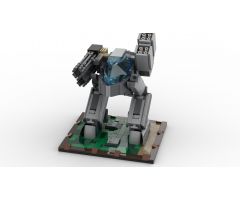 Simple minifig scale Mech with base