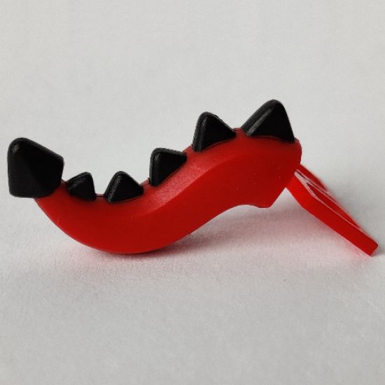 Minifigure, Body Wear Costume Tail Dragon with Black Spikes