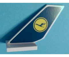 Tail Shuttle with Lufthansa Logo Pattern on Both Sides (Stickers) - Set 40146