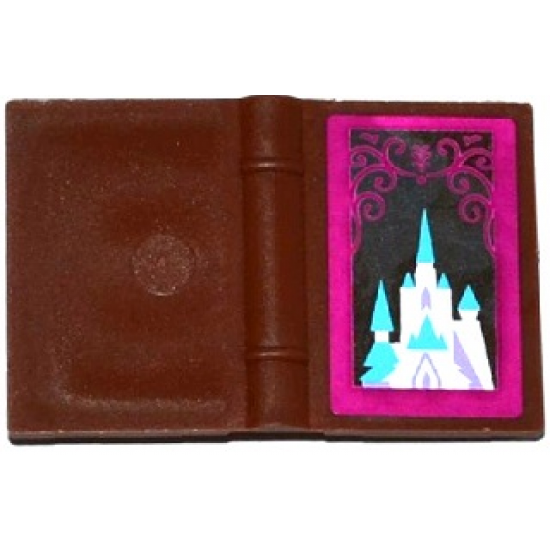 Minifigure, Utensil Book 2 x 3 with Ice Castle Pattern (Sticker) - Set 41062