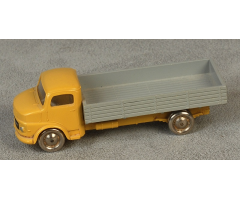 HO 1:87 Vehicles Scale Mercedes Open Bed Truck, Gray Flatbed