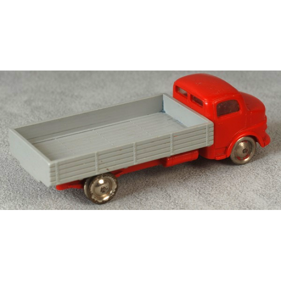 HO 1:87 Vehicles Scale Mercedes Open Bed Truck, Gray Flatbed