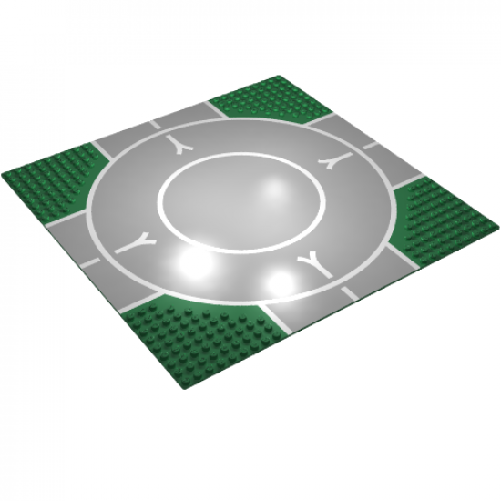 Baseplate, Road 32 x 32 9-Stud Landing Pad with Runway 'V' Pattern