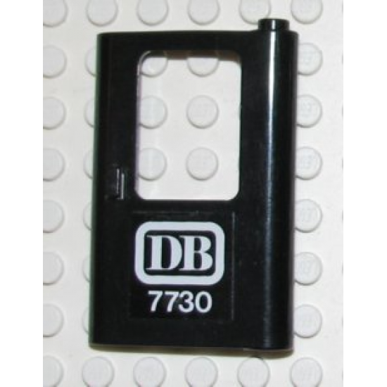 Door 1 x 4 x 5 Train Right with White 'DB 7730' Pattern (Sticker) - Set 7730