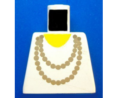 Torso Necklace Gold and Yellow Undershirt Pattern