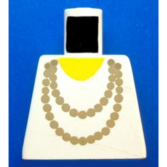 Torso Necklace Gold and Yellow Undershirt Pattern