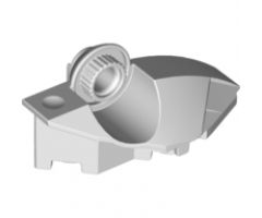 Large Figure Part Foot with Rotation Ball Joint Half (Vertical Side)