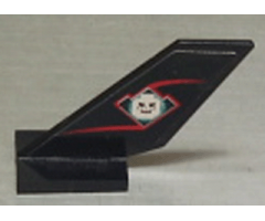 Tail Shuttle with Skull Evil Minifigure Head Pattern on Both Sides (Stickers) - Set 4793