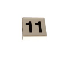 Duplo, Tile 2 x 2 with Black Number 11 Pattern