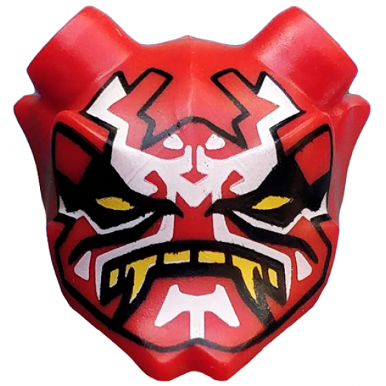Minifigure, Headgear Accessory Visor Mask Ninjago Oni (Mask of Vengeance) Pattern