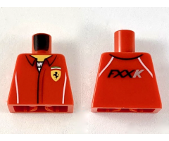 Torso Speed Champions with Ferrari Logo over White Shirt Pattern