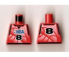 Torso NBA Player Number 8 Pattern