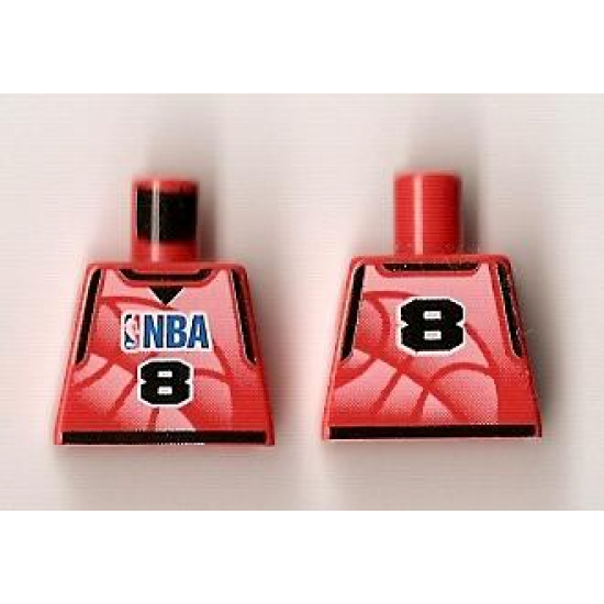 Torso NBA Player Number 8 Pattern
