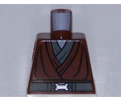 Torso SW Jedi Robe, Silver Snaffle Bit Buckle Pattern (Kit Fisto)