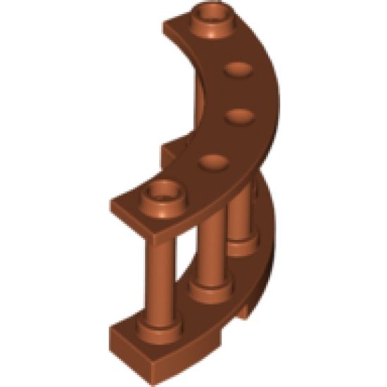 Fence 4 x 4 x 2 Quarter Round Spindled with 2 Studs