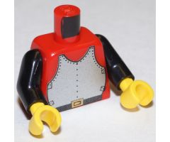 Torso Castle Breastplate Pattern / Black Arms / Yellow Hands