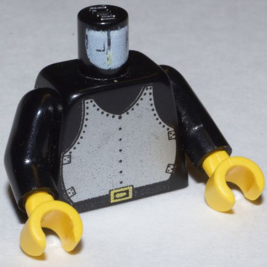 Torso Castle Breastplate Pattern / Black Arms / Yellow Hands