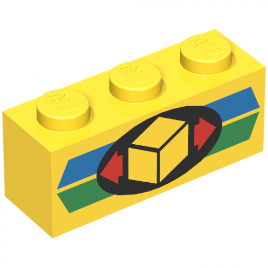 Brick 1 x 3 with Cargo Pattern