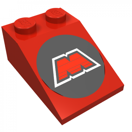 Slope 33 3 x 2 with M:Tron Logo Pattern
