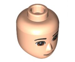 Mini Doll, Head Friends Male with Reddish Brown Eyes, Closed Grin Pattern