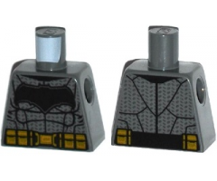 Torso Batman Large Bat Logo, Body Armor and Black and Gold Belt Pattern
