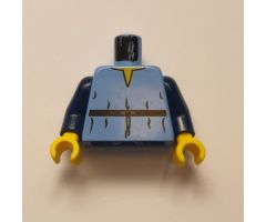 Torso SW V-Collar Shirt and High Tie Belt Pattern (Boba Fett Young) / Dark Blue Arms / Yellow Hands