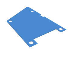 Plastic Mars Rover Solar Panel, Side Quadrilateral