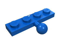 Plate, Modified 1 x 4 with Tow Ball