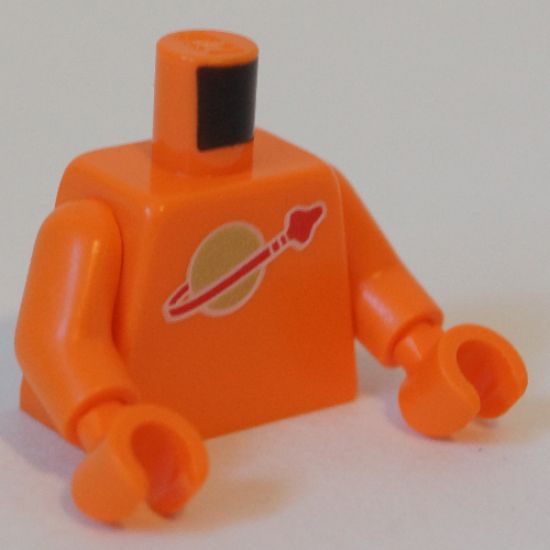 Torso Space Classic Moon Logo High on Torso Pattern, Inside with Ribs (second reissue) / Orange Arms / Orange Hands
