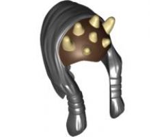 Minifigure, Headgear Headdress SW Zabrak Front Skull Spikes and Hair Eeth Koth Pattern
