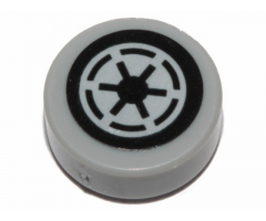 Tile, Round 1 x 1 with SW Emblem of the Galactic Republic with 6 Spokes Pattern (Sticker) - Set 75281