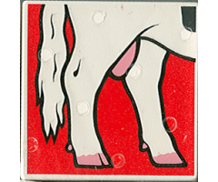 Duplo, Tile 2 x 2 x 1 with Cow Mosaic Picture 04 Pattern (Set 1078)