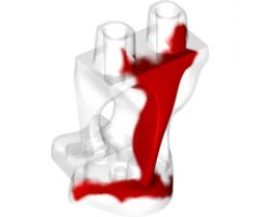 Lower Body, Ghost with Marbled Red Pattern