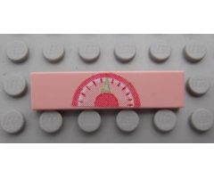 Tile 1 x 4 with Weight Scale Pattern (Sticker) - Set 3242