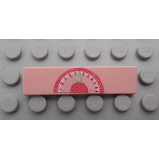 Tile 1 x 4 with Weight Scale Pattern (Sticker) - Set 3242