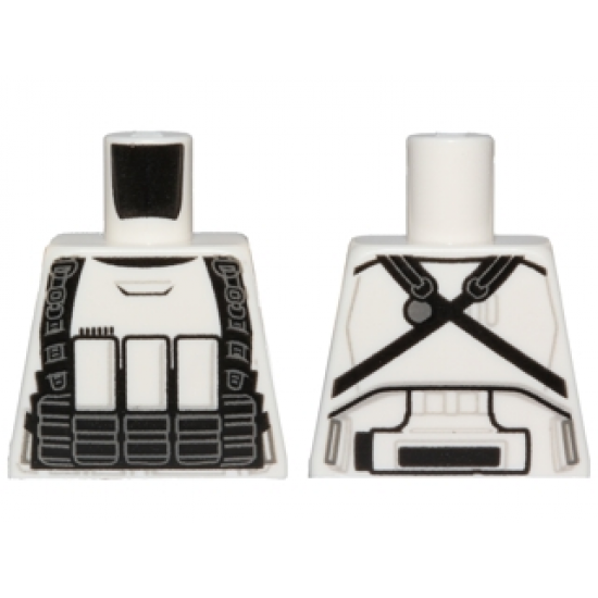 Torso SW Armor Stormtrooper Ep. 7 with Black Ammunition and Utility Belts Pattern