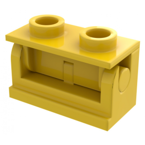 Hinge Brick 1 x 2 Base with Same Color Hinge Brick 1 x 2 Top Plate (3937 / 3938)