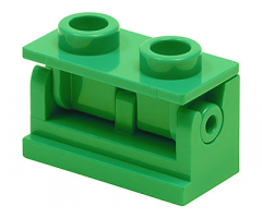 Hinge Brick 1 x 2 Base with Same Color Hinge Brick 1 x 2 Top Plate (3937 / 3938)